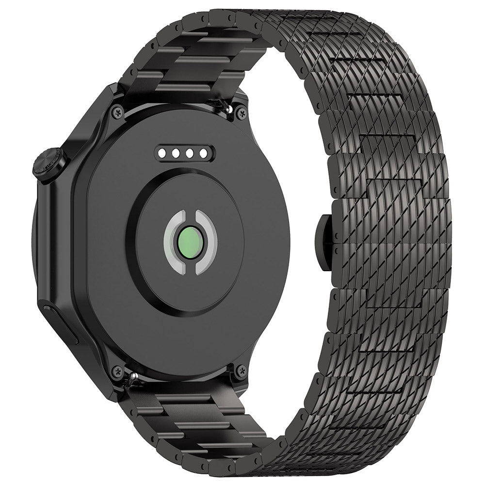 Techsuit W052 Armband für Samsung Galaxy Watch / Huawei Watch Series, 20mm, Schwarz