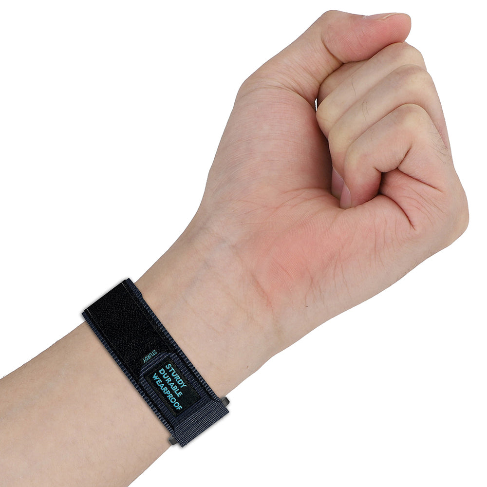 Bracelet Techsuit W057 pour Garmin Instinct / Approach / Fenix Watch Series, 20mm, Gris