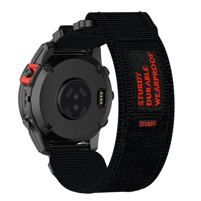 Bracelet Techsuit W057 pour Garmin Instinct / Approach / Fenix Watch Series, 20mm, Noir