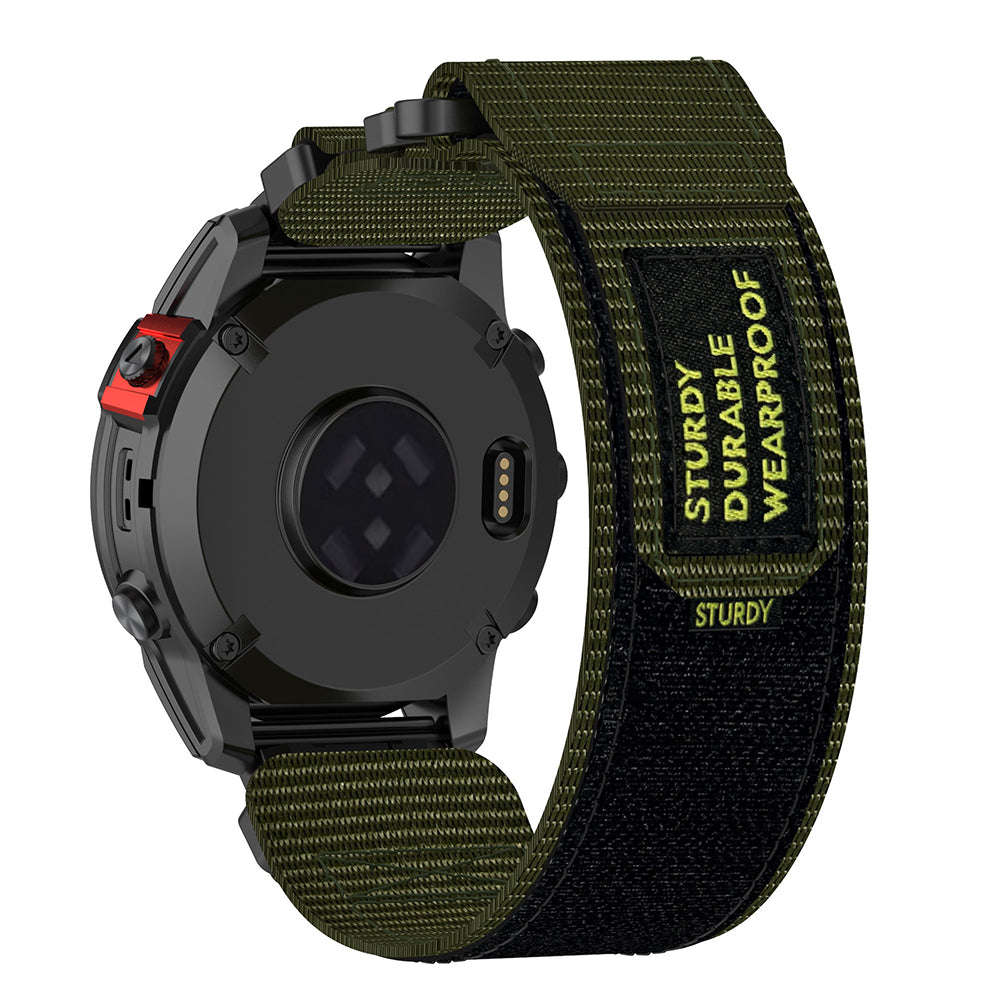 Bracelet Techsuit W057 pour Garmin Instinct / Approach / Fenix Watch Series, 20mm, Vert
