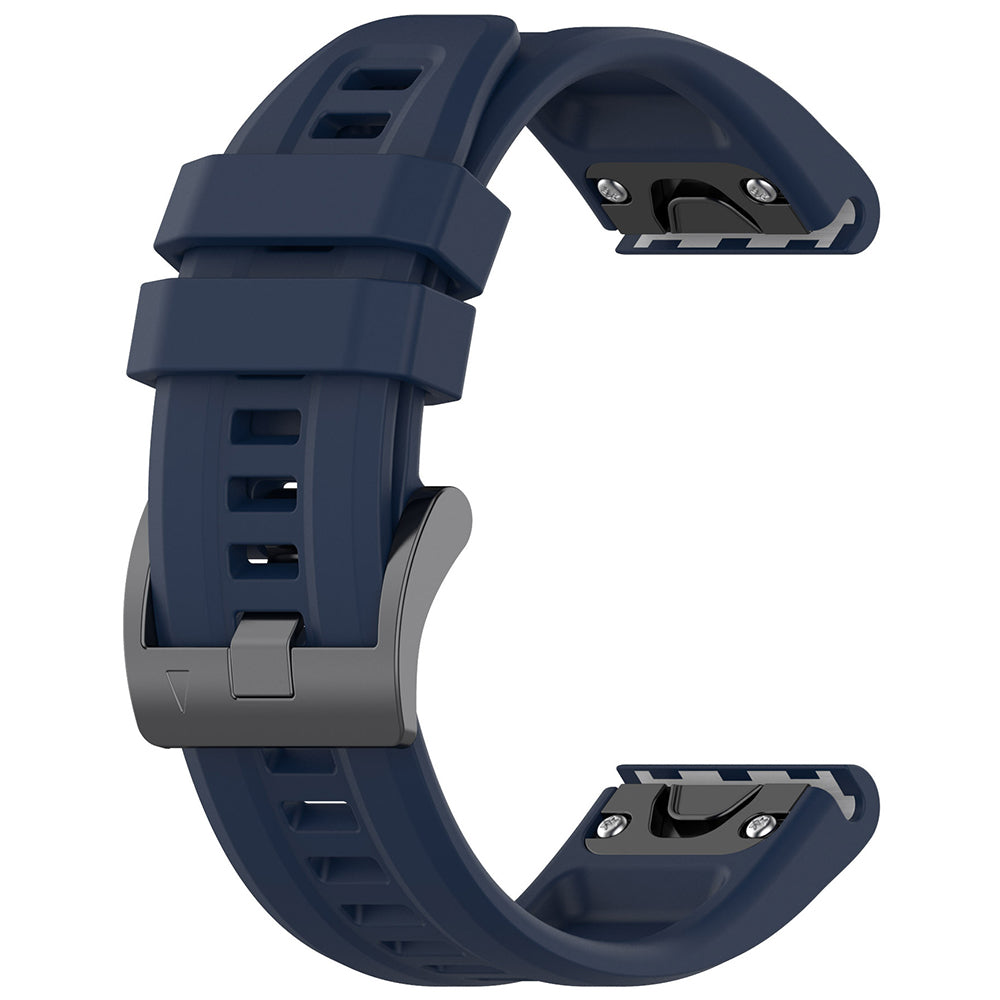 Bracelet Techsuit W060 pour Garmin Instinct / Approach / Fenix Watch Series, 20mm, Bleu Marine
