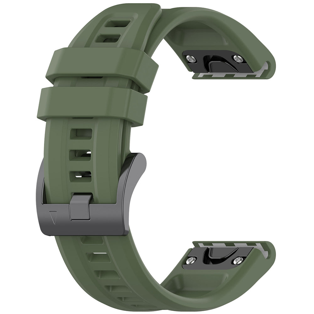Bracelet Techsuit W060 pour Garmin Watch Fenix / Forerunner Series, 22mm, Vert Foncé