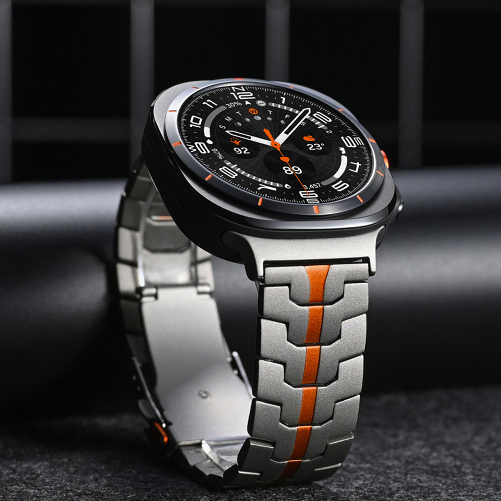 Techsuit W063 Armband für Samsung Galaxy Watch Ultra, Silber