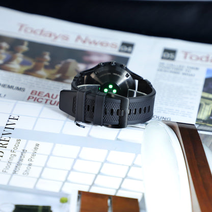 Bracelet Techsuit W068 pour Garmin Watch Fenix Series, 26mm, Vert Noir