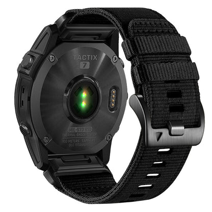 Bracelet Techsuit W070 pour Garmin Instinct / Approach / Fenix Watch Series, 20mm, Noir