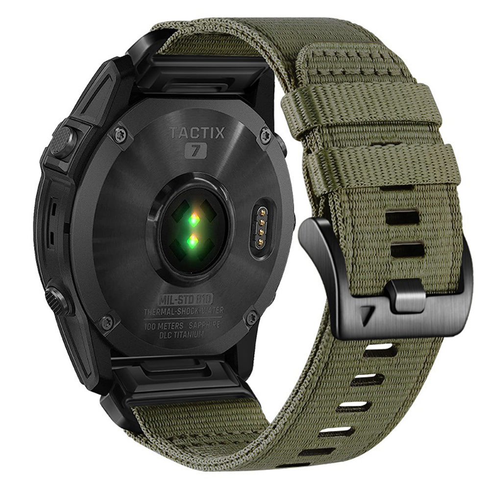 Techsuit W070 Armband für Garmin Instinct / Approach / Fenix Watch Series, 20mm, Dunkelgrün