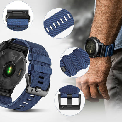 Techsuit W070 Armband für Garmin Instinct / Approach / Fenix Watch Series, 20mm, Dunkelgrün