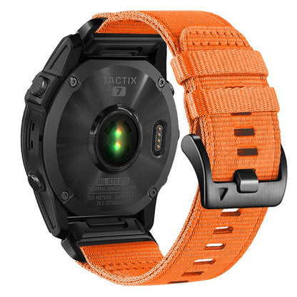 Bracelet Techsuit W070 pour Garmin Watch Fenix / Forerunner / Approach Series, 22mm, Orange
