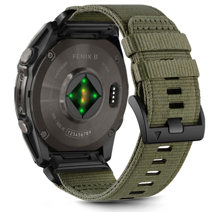 Cinturino Techsuit W070 per Garmin Watch Fenix / Forerunner Series, 22mm, Verde Scuro