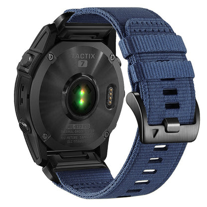Bracelet Techsuit W070 pour Garmin Watch Fenix Series, 26mm, Bleu Marine