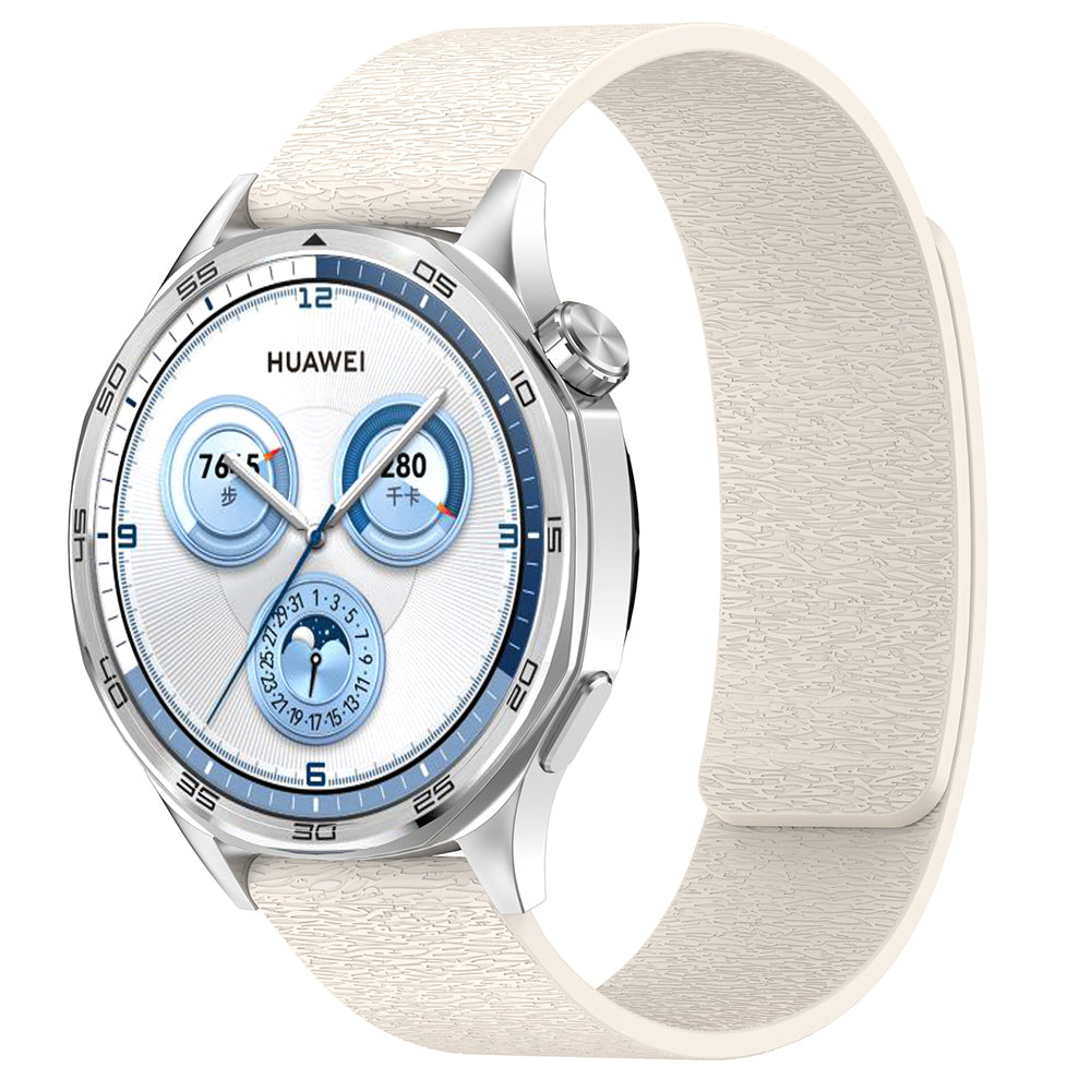 Bracelet Techsuit W074 pour Samsung Galaxy Watch / Huawei Watch Series, 22mm, Beige