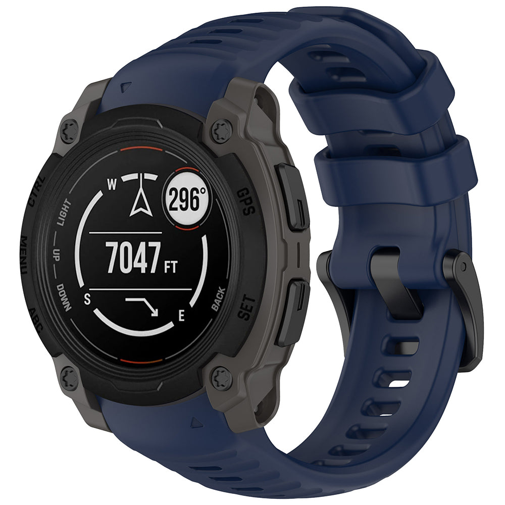 Cinturino Techsuit W076 per Garmin Instinct E 45mm, Blu Scuro