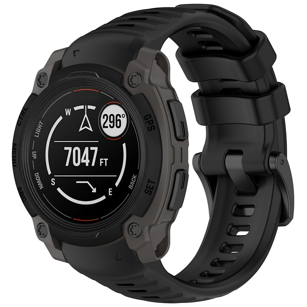Cinturino Techsuit W076 per Garmin Instinct E 45mm, Nero