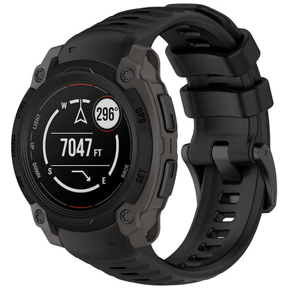 Cinturino Techsuit W076 per Garmin Instinct E 45mm, Nero