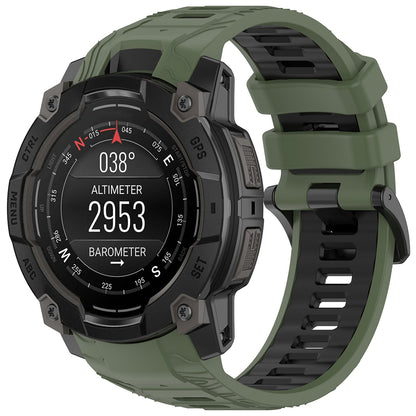 Cinturino Techsuit W077 per Garmin Instinct 3 45mm Solar / Instinct 3 45mm, Verde