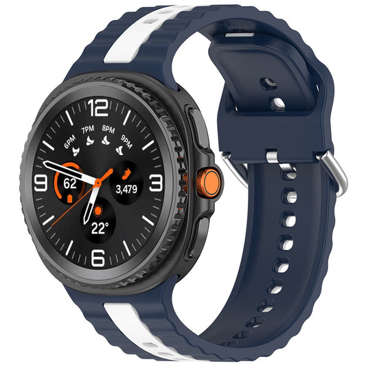 Techsuit W078 Armband für Samsung Galaxy Watch 8 Classic / Watch8 44mm / Watch 8 40mm, Marineblau