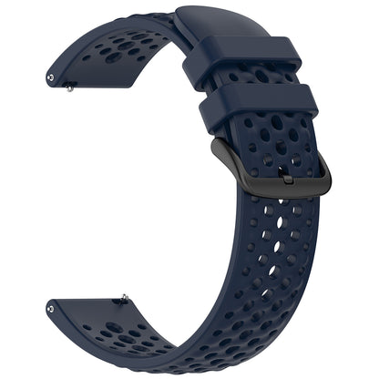 Techsuit W083 Armband für Amazfit Watch / Samsung Watch Series, 22mm, Marineblau