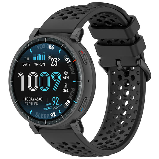 Cinturino Techsuit W083 per Amazfit Watch / Samsung Watch Series, 22mm, Nero