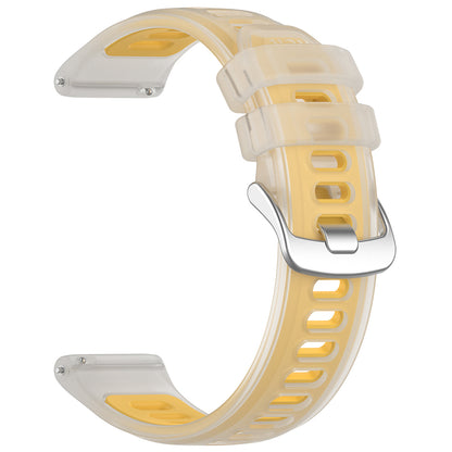 Bracelet Techsuit W084 pour Samsung Galaxy Watch / Huawei Watch Series, 20mm, Jaune