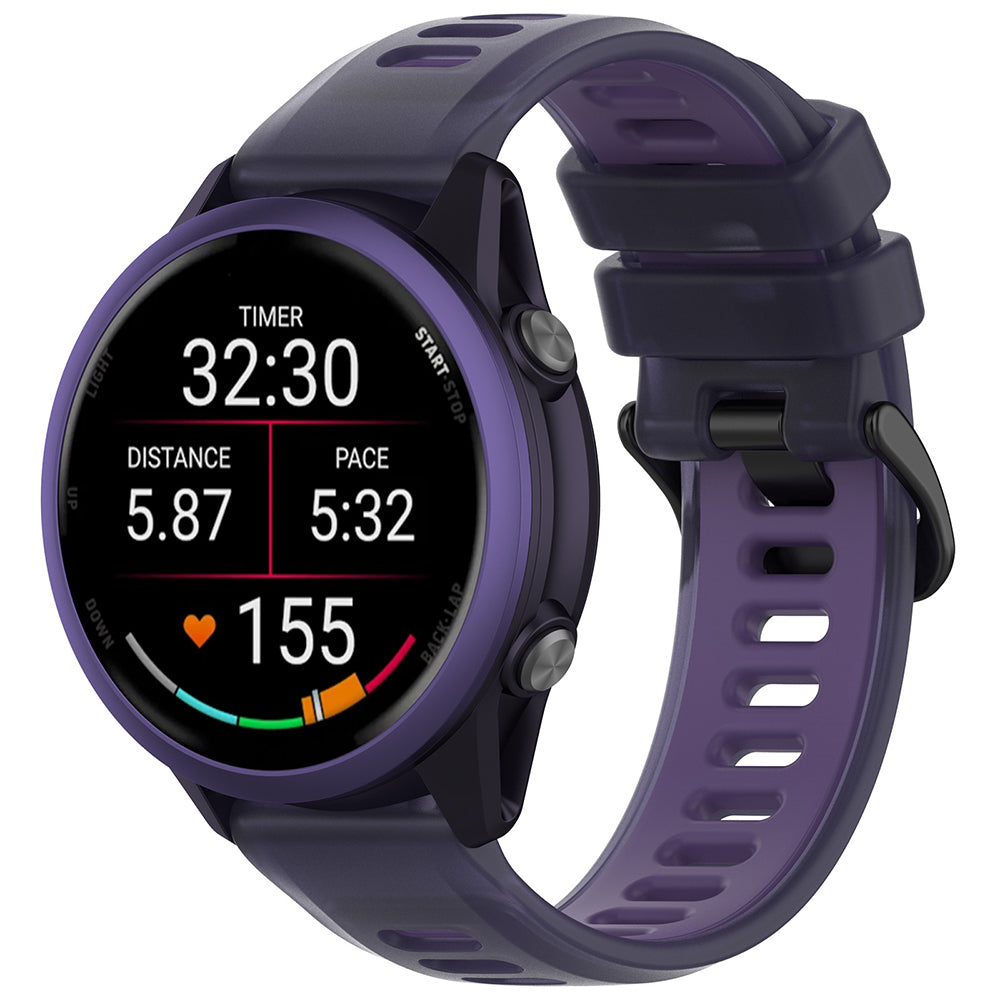 Cinturino Techsuit W084 per Samsung Galaxy Watch / Huawei Watch Series, 20mm, Viola