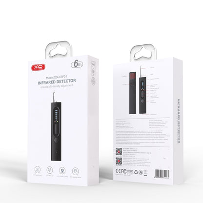 Détecteur IR pour dispositifs GSM / microphones cachés / traceurs GPS XO Design CRP01, Noir