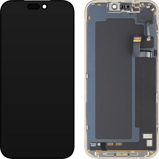 Écran avec Touchscreen Apple iPhone 17 Pro Max, avec Cadre, Noir, Service Pack 661-56050