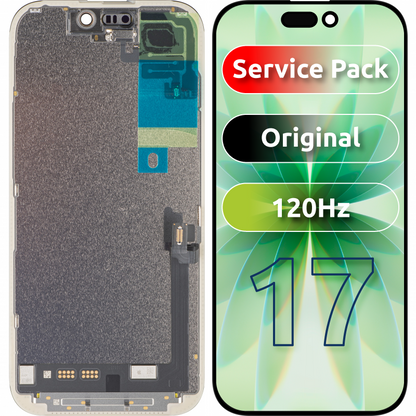 Display mit Touchscreen Apple iPhone 17, mit Rahmen, Schwarz, Service Pack 661-56065