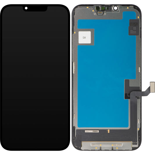 Display con Touchscreen GX per Apple iPhone 13 Pro Max, con Cornice, Versione OLED IC Movable, Nero