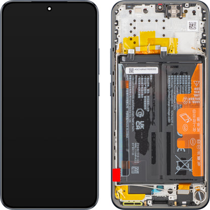 Écran avec écran tactile Honor Magic8 Lite, avec cadre et batterie, noir (Midnight Black), Service Pack 0235ARUT