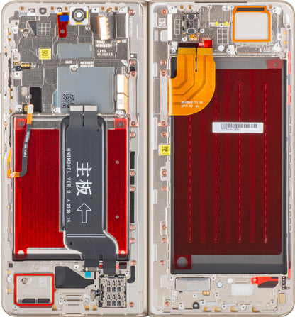 Display mit Touchscreen Honor Magic V5, mit Rahmen, Sub Inner, Weiß (Ivory White), Service Pack 0235AQBV