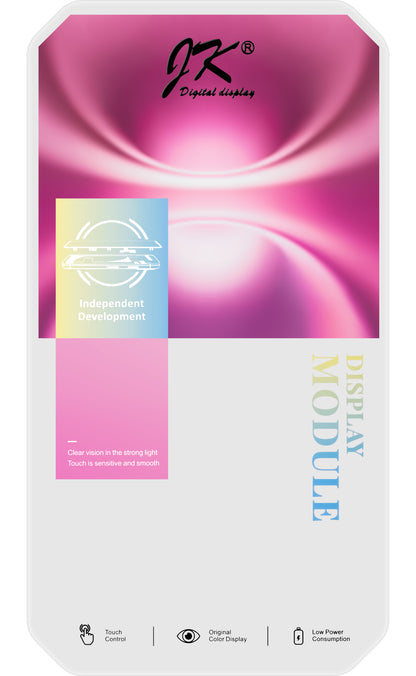 Écran tactile JK pour Apple iPhone 16 Plus, avec cadre, Version LCD In-Cell IC Movable, Noir