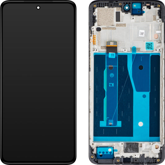 Écran tactile Motorola Moto G84, avec cadre, noir, échange 5D68C23231