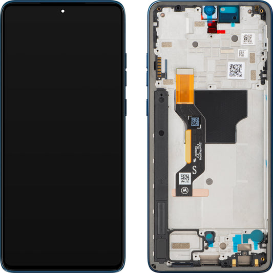 Display con Touchscreen Motorola Moto G Stylus 5G (2025), con Cornice, Blu Marino (Gibraltar Sea), Service Pack 5D68C29806