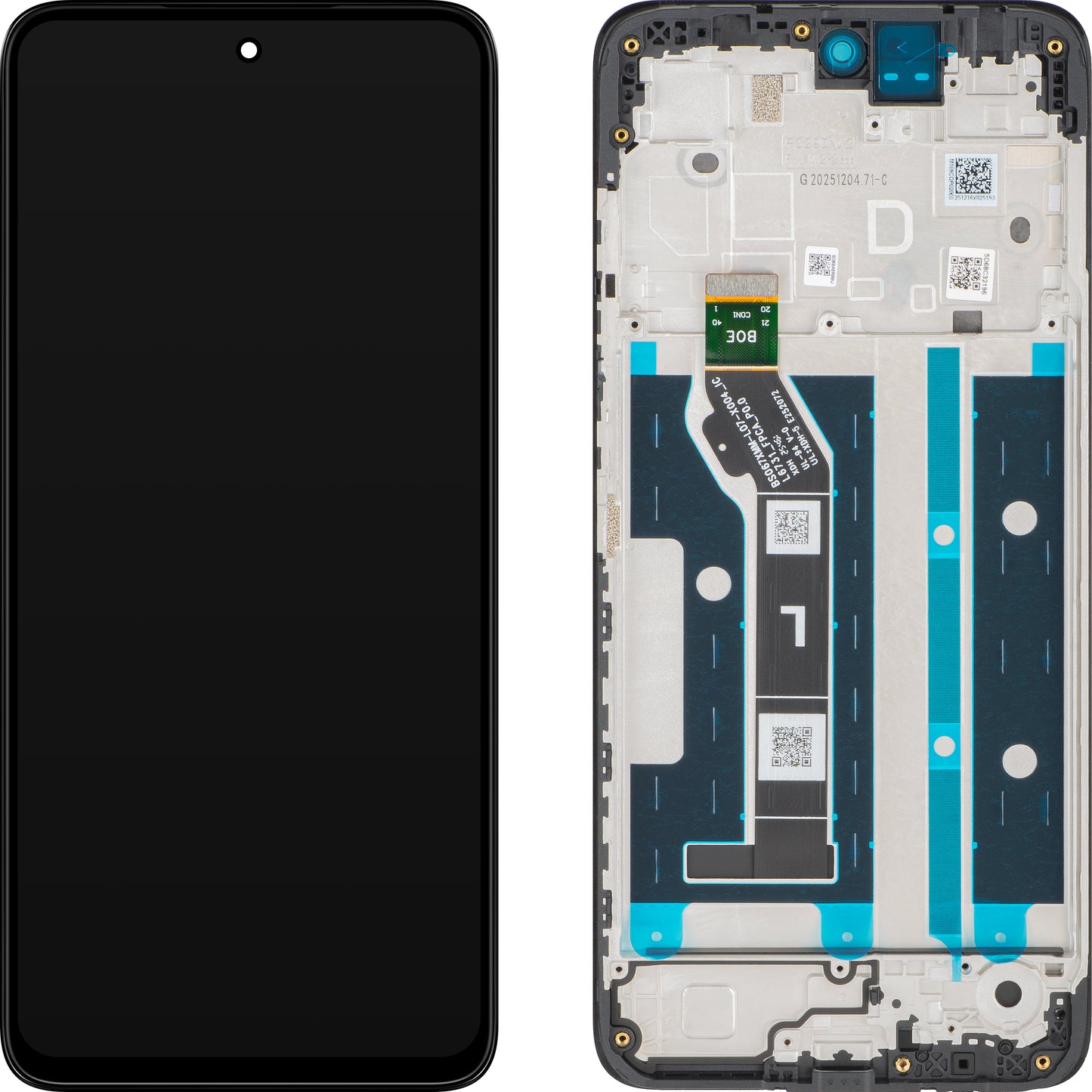 Display con Touchscreen Motorola Moto G17 / G17 Power, con Cornice, Blu Marino (Pantone Evening Blue), Service Pack 5D68C32196