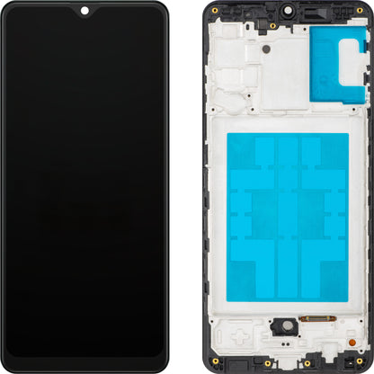 Écran avec Touchscreen MP compatible avec Samsung Galaxy A31 A315, avec Cadre, Noir