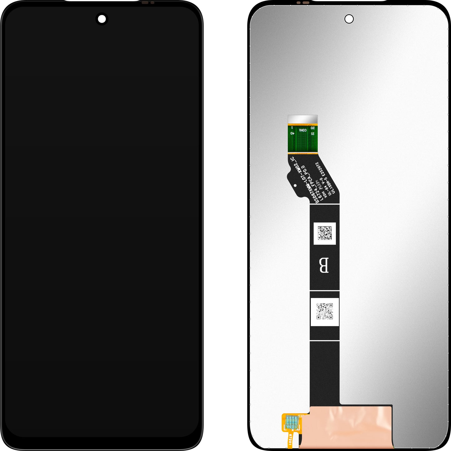Display mit Touchscreen MP kompatibel mit Motorola Moto G56