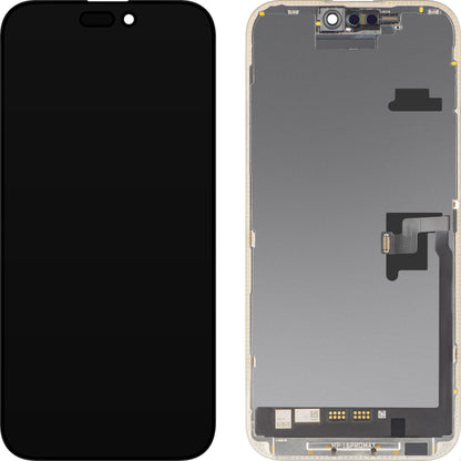 Display con Touchscreen MP compatibile con Apple iPhone 16 Pro Max, con Cornice, Versione Software OLED FHD Diagnostica, Nero