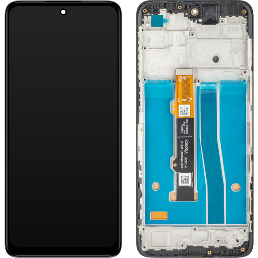 Display con Touchscreen MP compatibile con Motorola Moto G42, con Cornice, Nero