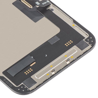 Display mit MP Touchscreen kompatibel mit Apple iPhone 14, mit Rahmen, Soft OLED FHD 120Hz IC Movable, Schwarz