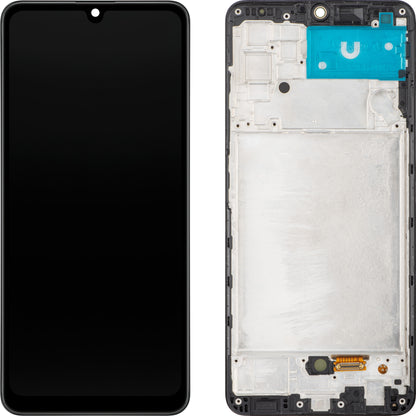 Ecran tactile MP compatible avec Samsung Galaxy A32 A325, avec cadre, version OLED, noir 