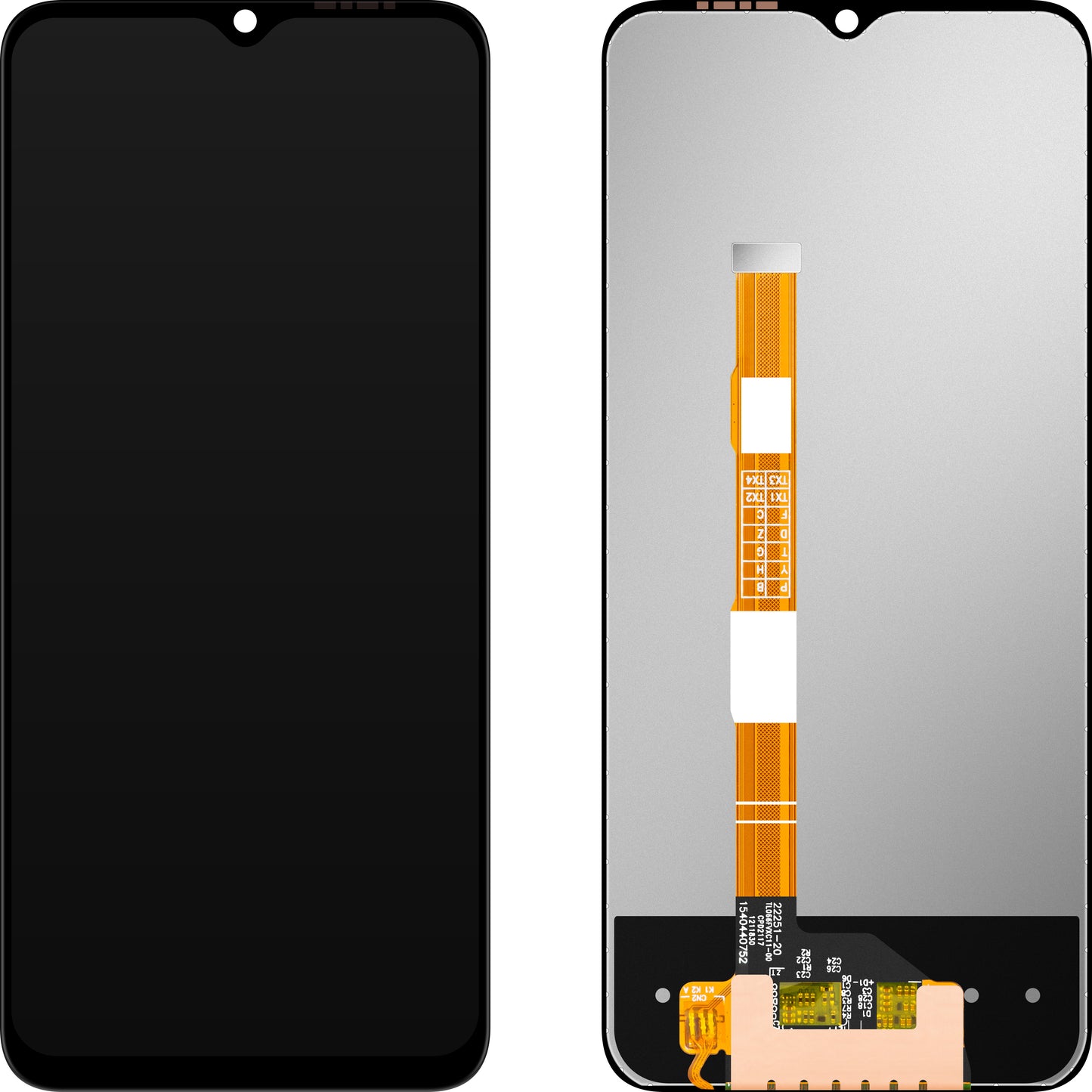 Display mit Touchscreen MP kompatibel mit vivo Y35 (2015)