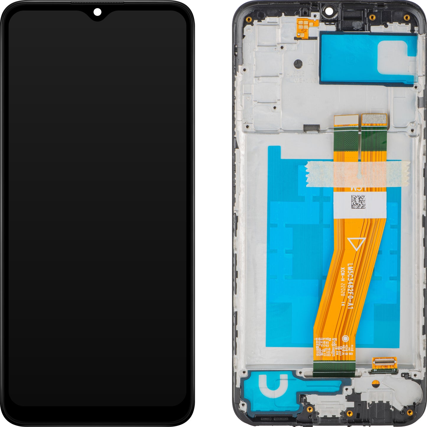 Écran tactile MP compatible avec Samsung Galaxy A03s A037, avec cadre, version F, noir, échange