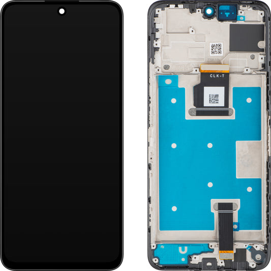 Écran avec écran tactile MP compatible avec Honor 90 Smart / X7b 4G, avec cadre, Noir