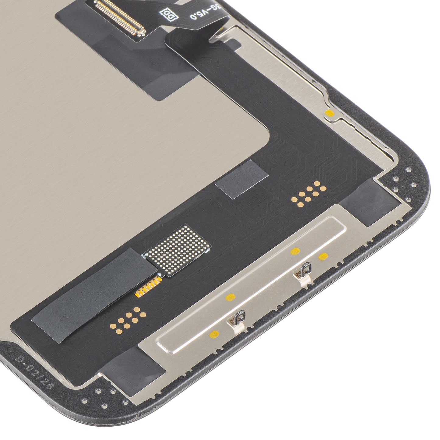 Display mit MP Touchscreen kompatibel mit Apple iPhone 14, mit Rahmen, Soft OLED FHD 120Hz IC Movable, Schwarz