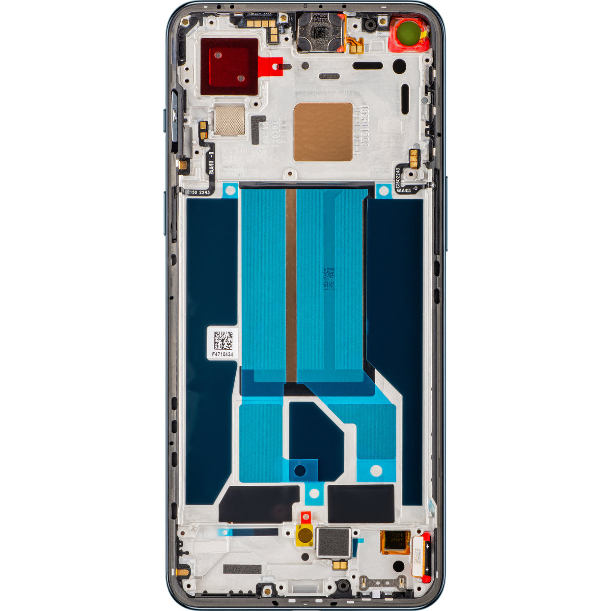 Écran tactile OnePlus Nord 2 5G, avec cadre, gris (Gray Sierra), Service Pack 2011100360