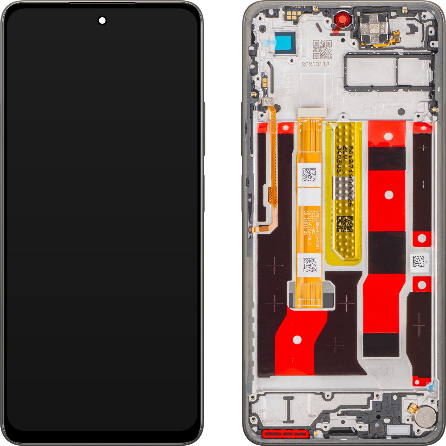 Display con Touchscreen Oppo A5 Pro 4G, con Cornice, Marrone (Mocha Brown), Service Pack 621029000463