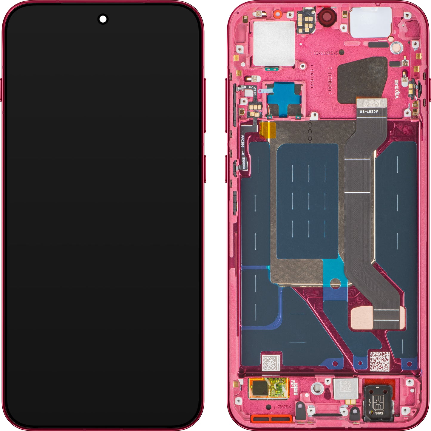 Display con Touchscreen Oppo Find X9, con Cornice, Magenta (Velvet Red), Service Pack 621029000718
