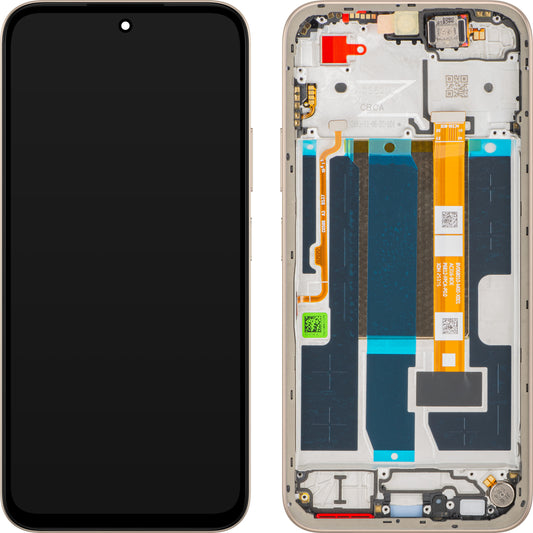 Écran tactile Oppo A6 avec cadre, doré (Aurora Gold), Service Pack 621029000760