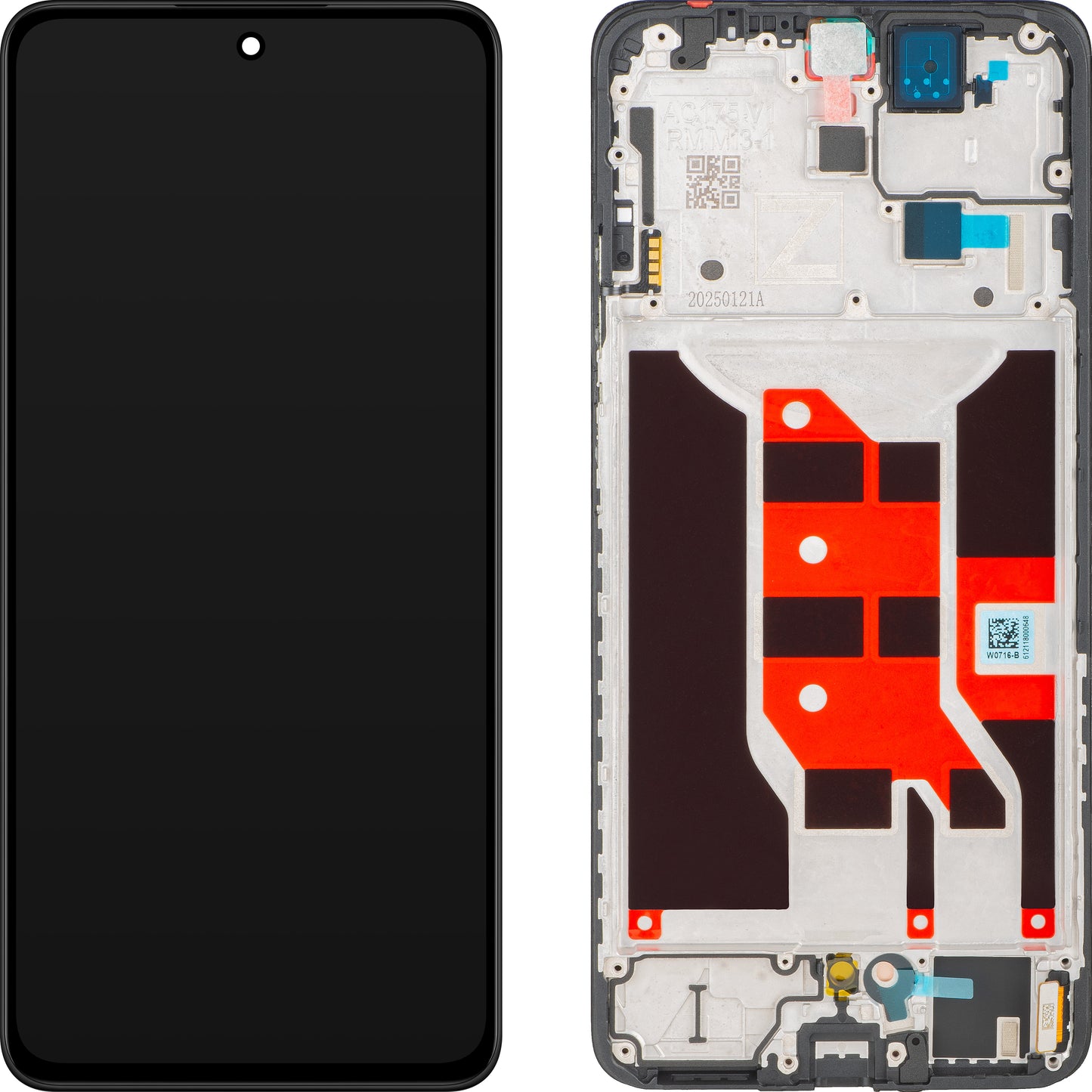 Display con Touchscreen Oppo Reno12 F, con Cornice, Nero, Service Pack 621029000258