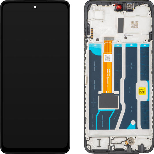 Display mit Touchscreen Oppo A5 5G, mit Rahmen, Schwarz, Service Pack 621029000578